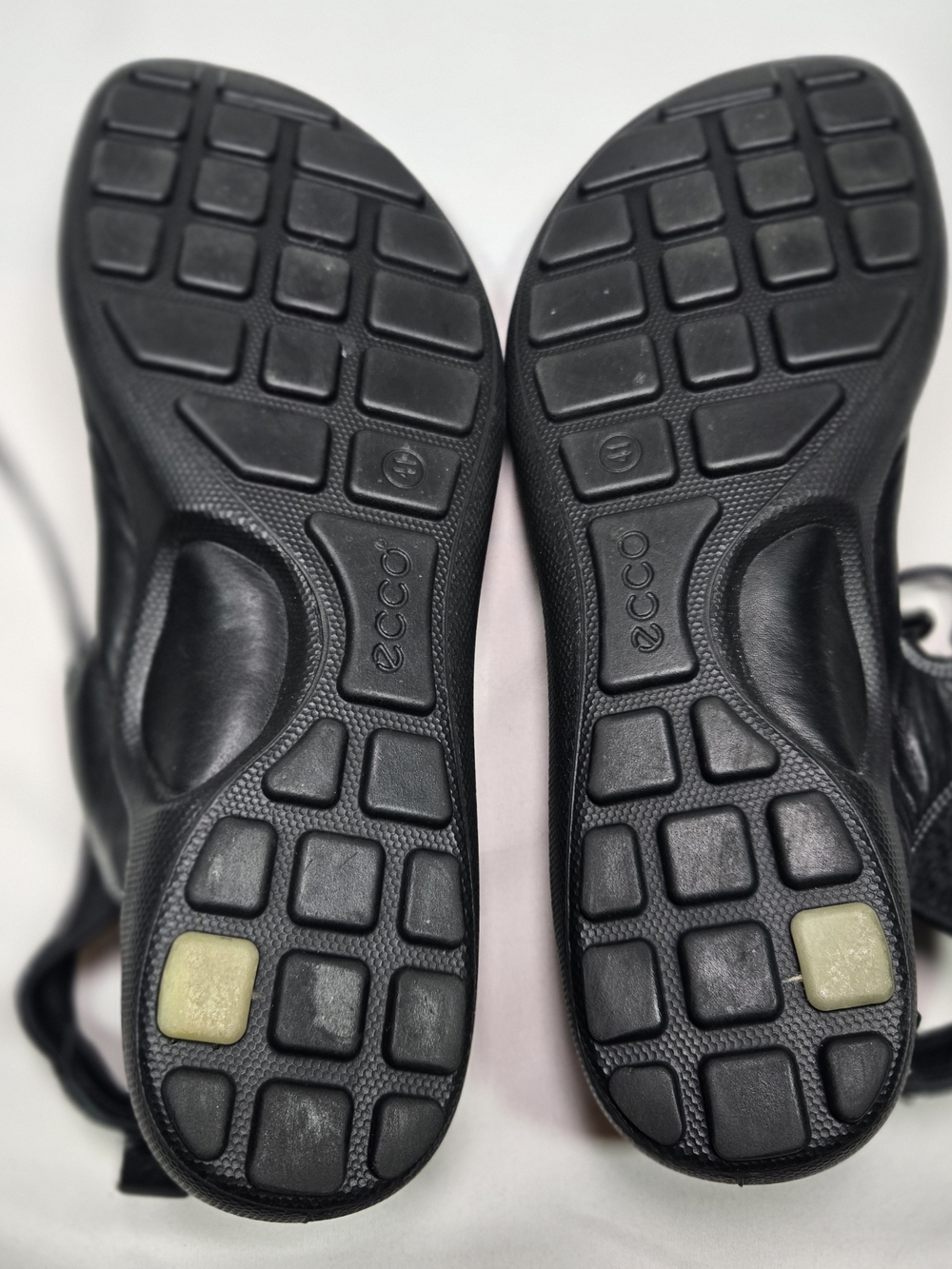 ECCO Jab Sandal Black Leather Speedlace Womens USA 10 - 10.5 EU 41 Strappy EUC - Picture 6 of 7